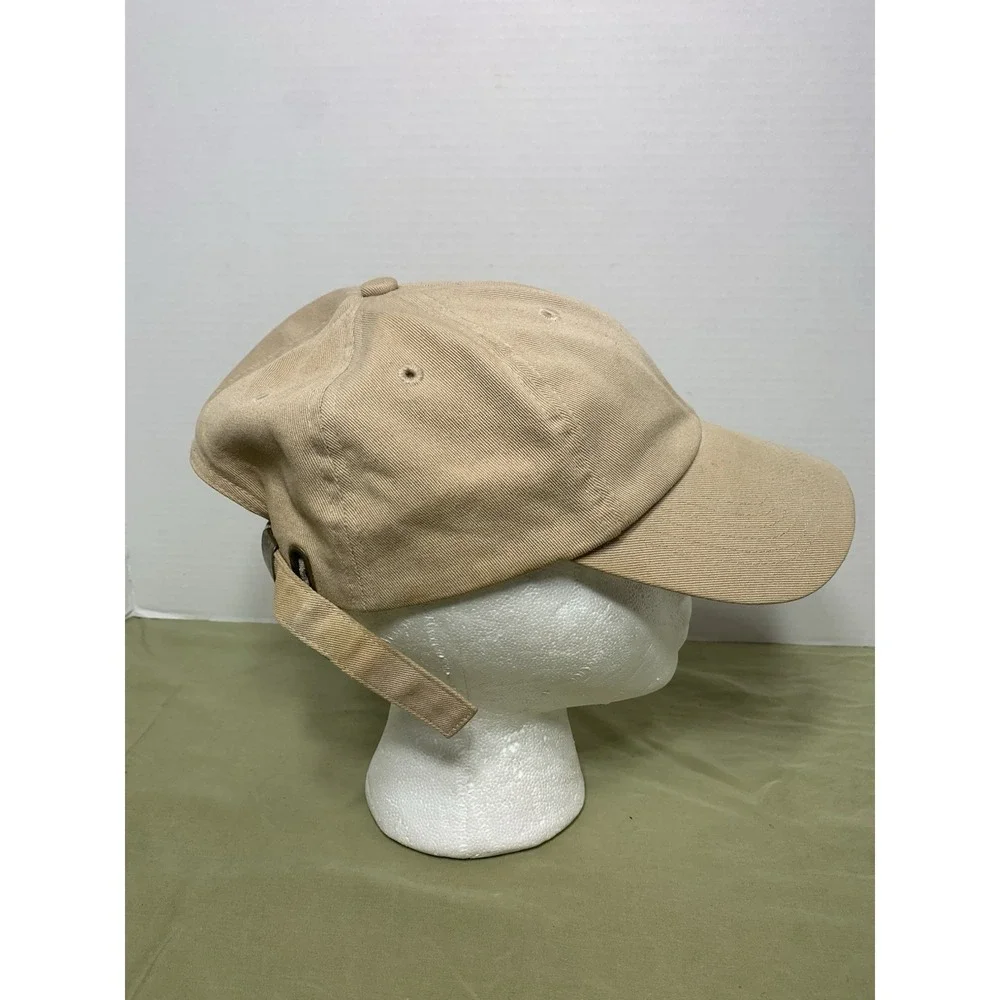Walt Disney World Adult Hat Cap Adjustable Tan Navy Mickey Mouse Embroidered